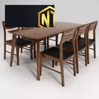 BỘ BÀN ĂN GỖ THIẾT KẾ ĐƠN GIẢN